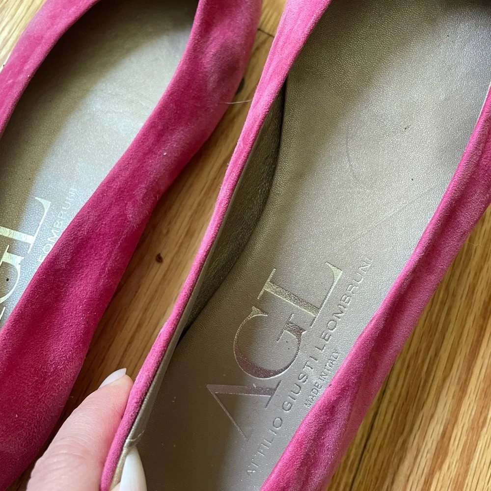 Attilio Giusti Leombruni Pink Ballet Flats - Picture 4 of 4